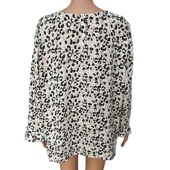 Loft animal print blouse size XL - Picture 3 of 7